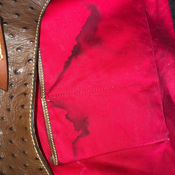 Dooney & Bourke Cognac Leather Cooper Hobo Bag - Picture 13 of 16